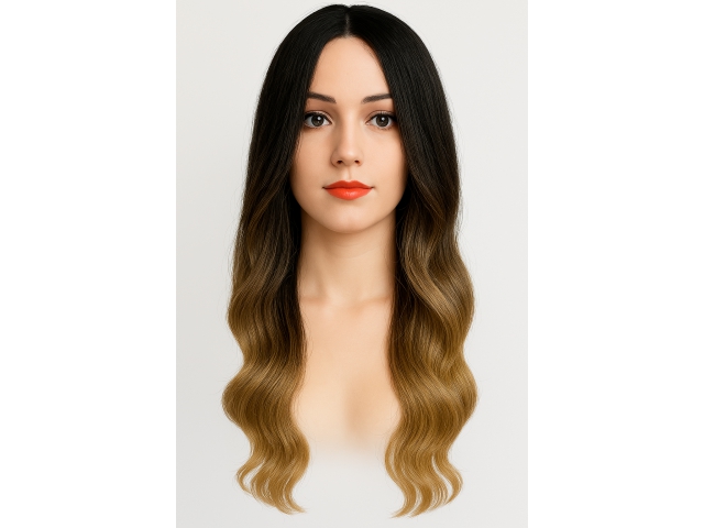 Perucă de înaltă calitate pentru femei - ombré 70 cm